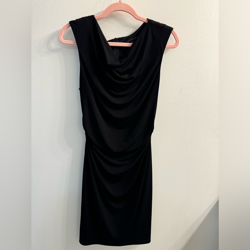 EUC David Meister evening dress; black in size 12; classic w/ flattering details